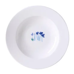 Suppenteller<Dibbern Teller tief 23cm Impression Blume Blau