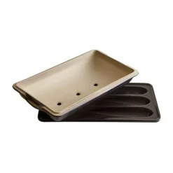 Kochwelt Entdecken|Backformen<Emile Henry Baguette-Set 2-tlg. Kohle