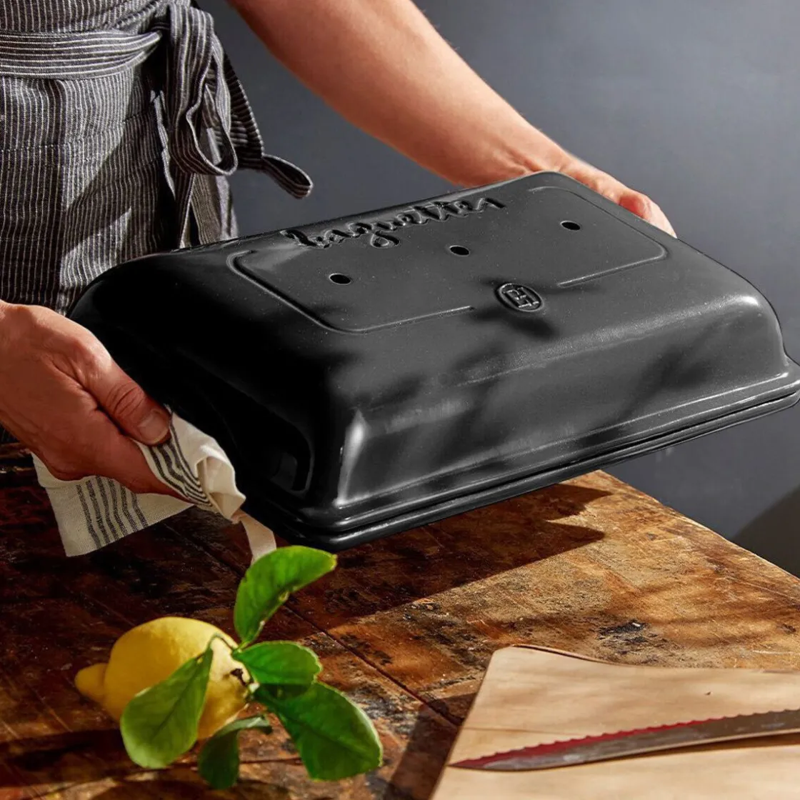 Kochwelt Entdecken|Backformen<Emile Henry Baguette-Set 2-tlg. Kohle