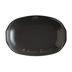 Emile Henry Brotbackform 34x22x15 cm Artisan Kohle