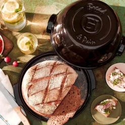 Brotbacken<Emile Henry Brot-Set 2-tlg. Fusain