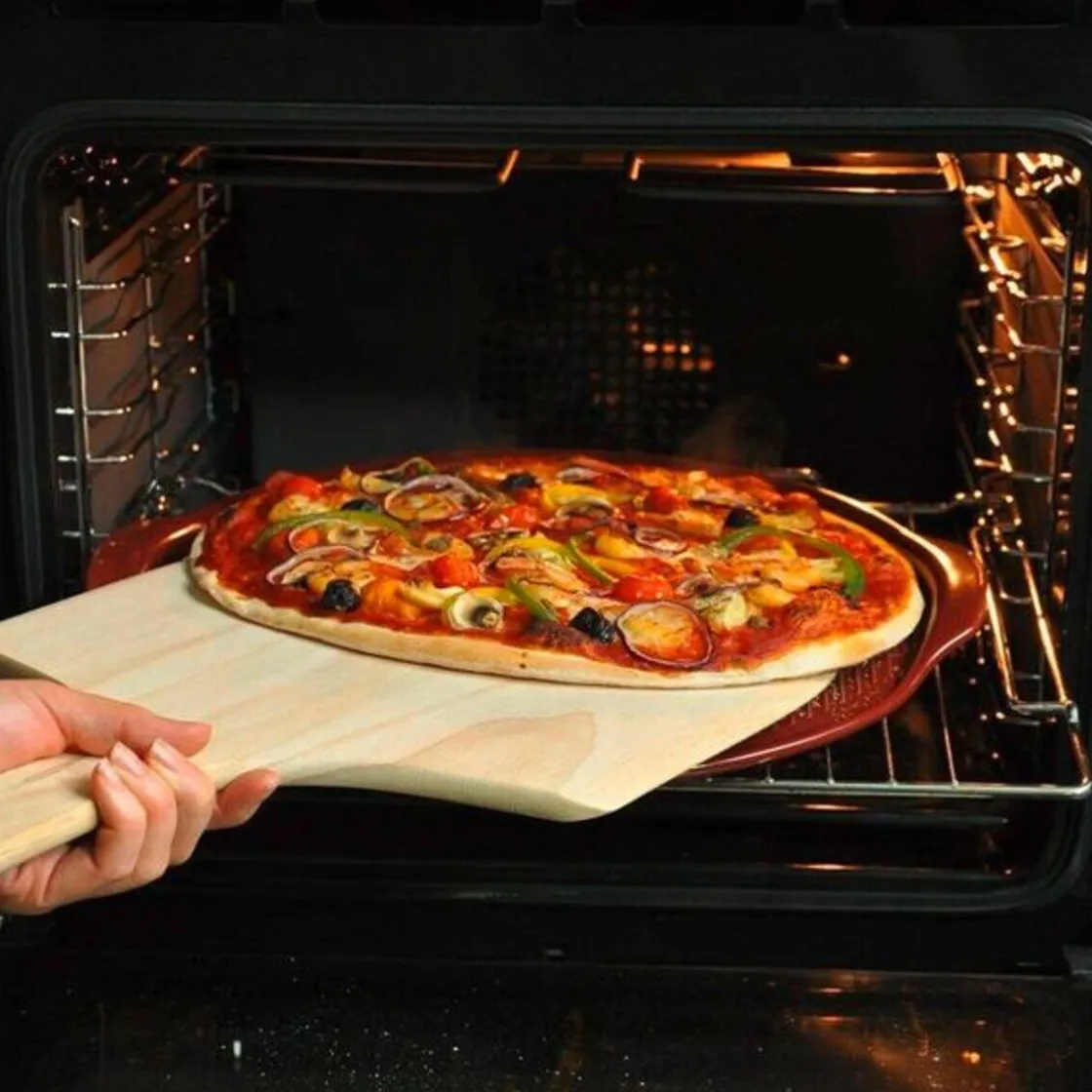 Kochwelt Entdecken|Pizza<Emile Henry Pizzastein 37 cm Kohle