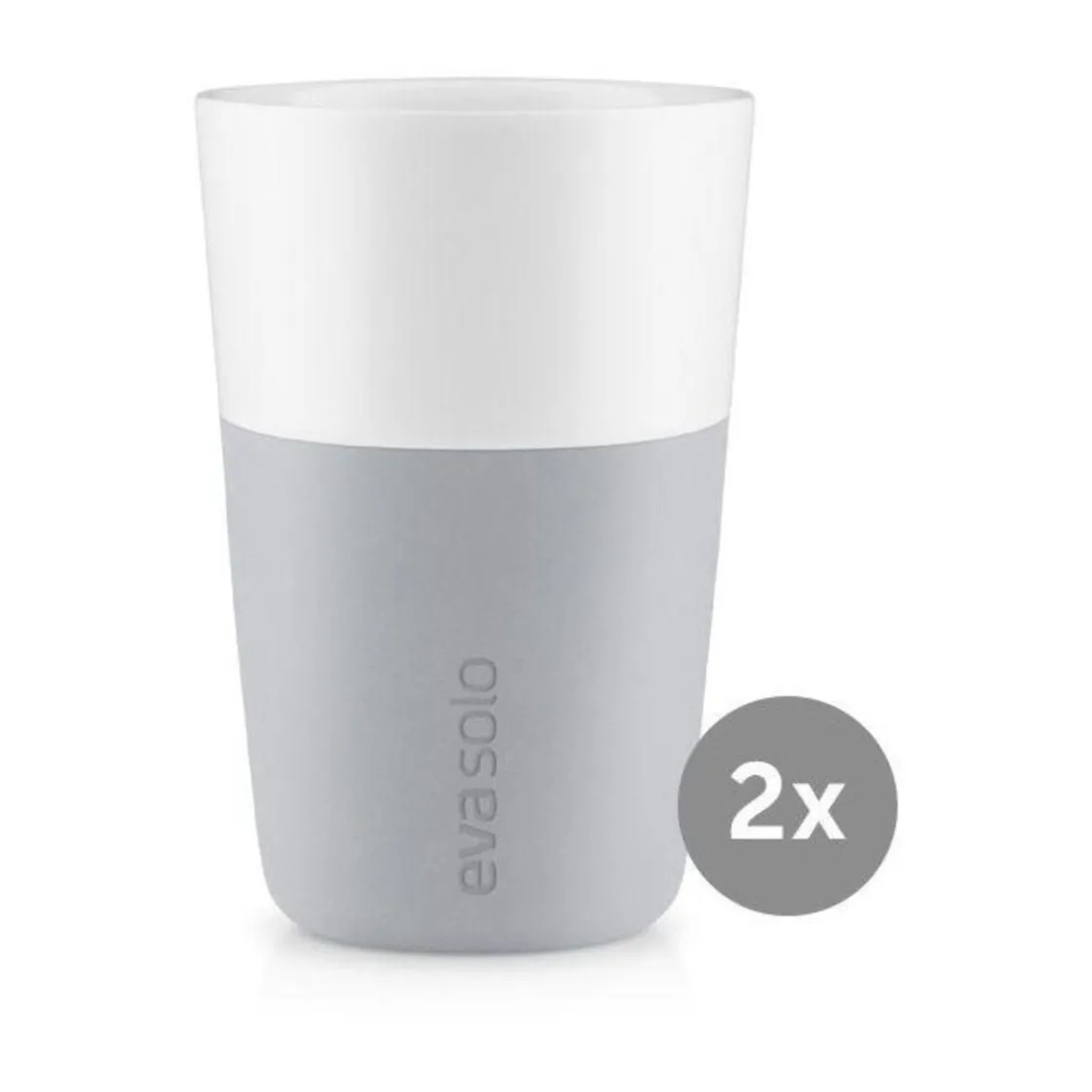 Eva Solo 2 Cafe-Latte-Becher 0,36l Marble grey