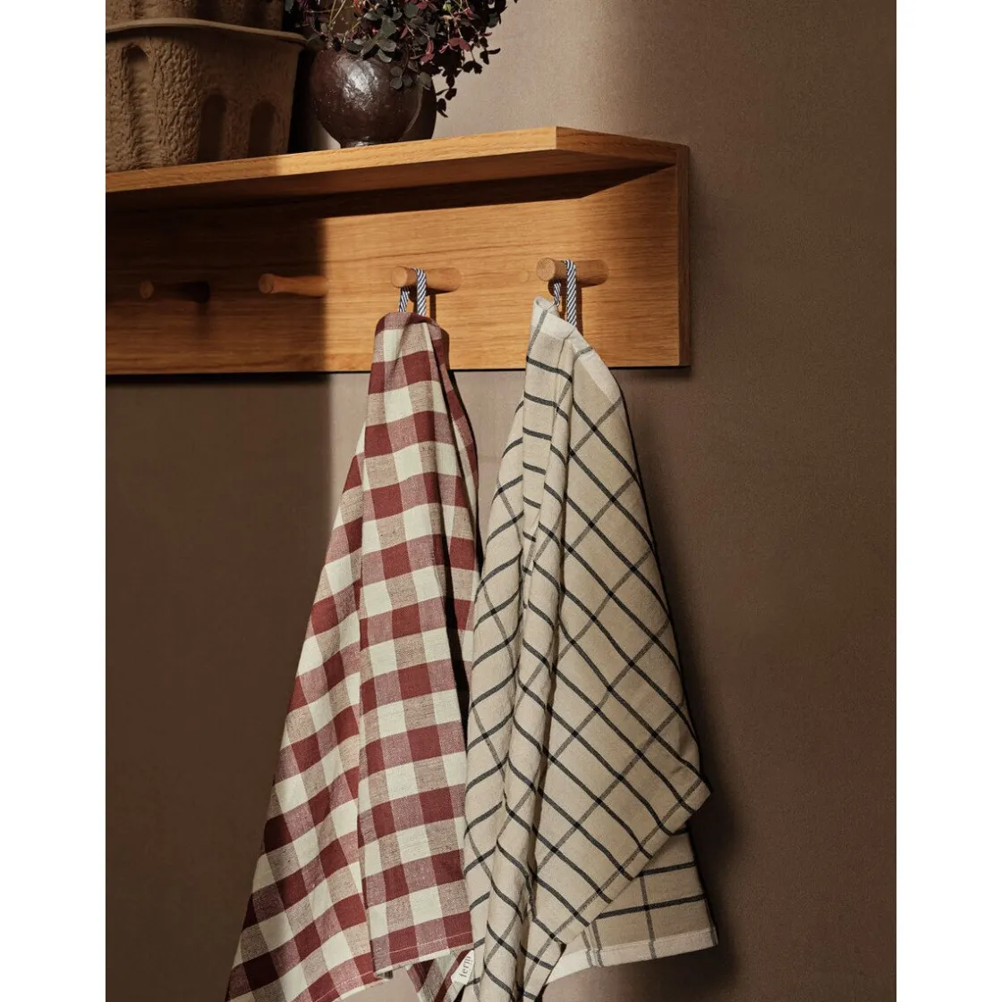 Pilzküche<ferm LIVING Geschirrtuch 50x70 cm Hale Cinnamon