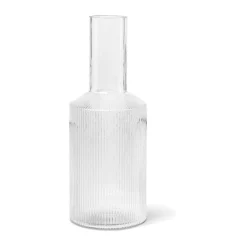Karaffen|Silvesterparty<ferm LIVING Karaffe 1,0 l Ripple klar