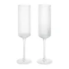 Champagnergläser<ferm LIVING Ripple Champagnerglas 2er-Set klar