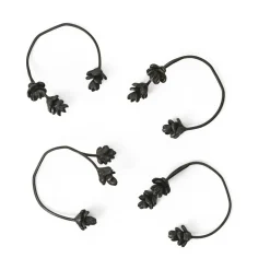 Bestseller<ferm LIVING Serviettenringe 4er-Set Forest Black Brass