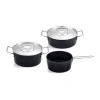 Fissler Topf-Set 3-tlg. Adamant schwarz