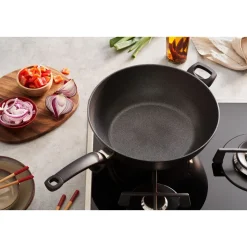 Pfannen|Kochwelt Entdecken<Fissler Wok 32 cm Adamant anthrazit