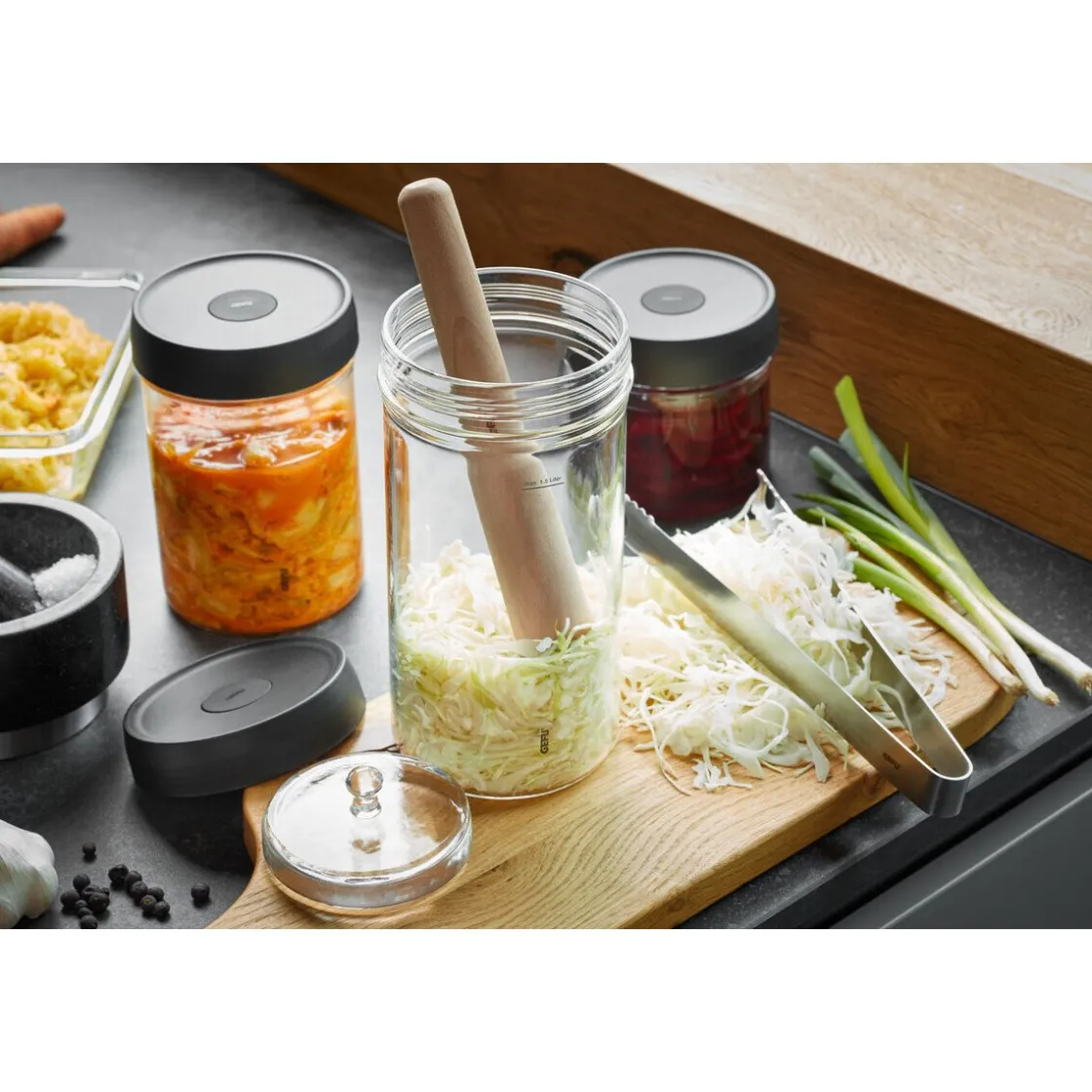 Gefu Fermentier-Set 4-tlg. Nativo mehrfarbig