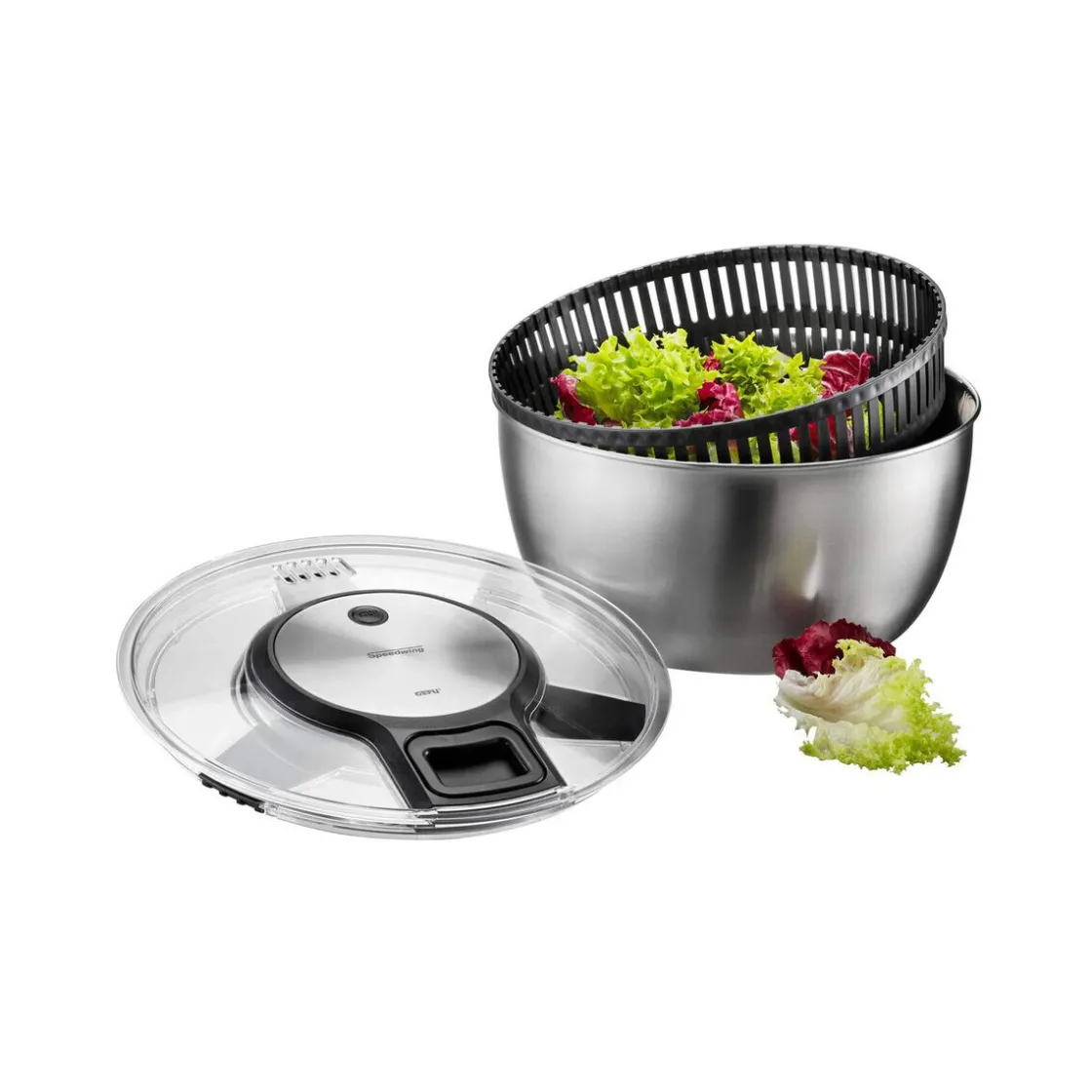 Gefu Salatschleuder 27 cm Speedwing edelstahl