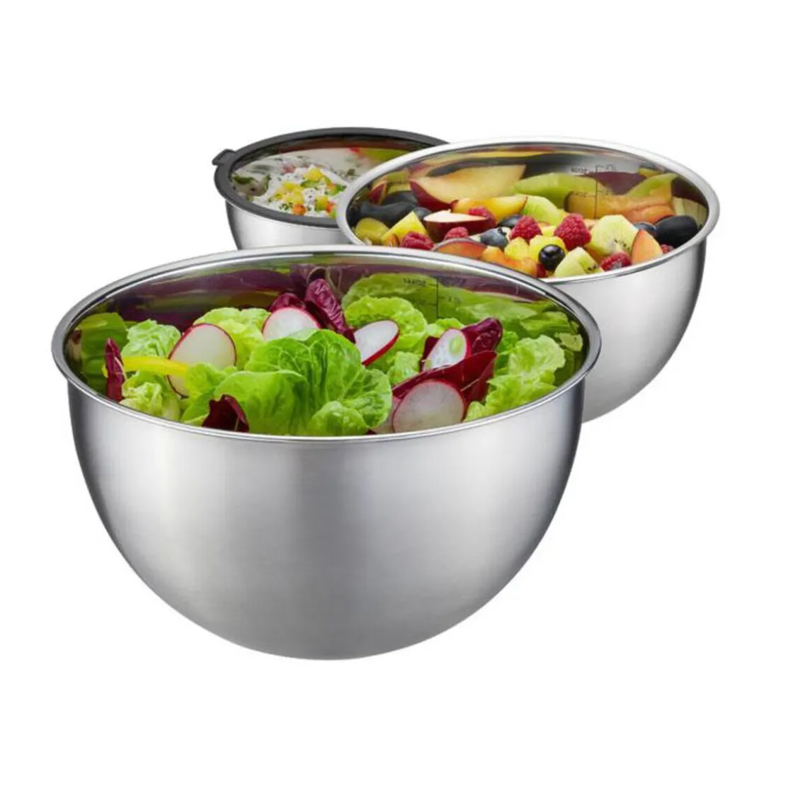 Gefu Schüssel-Set 3-tlg. Mondi edelstahl