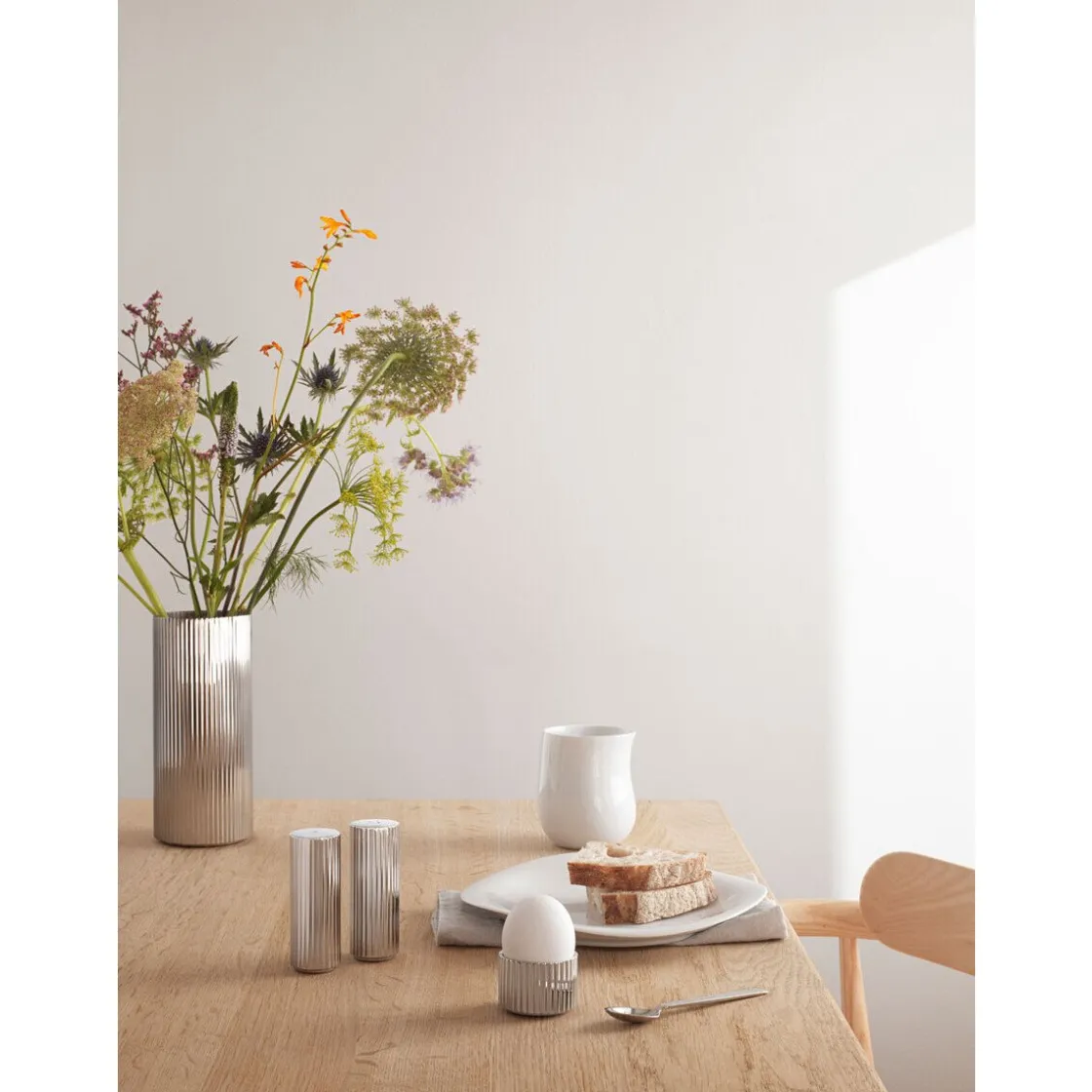 Georg Jensen Eierbecher 2er-Set Bernadotte edelstahl