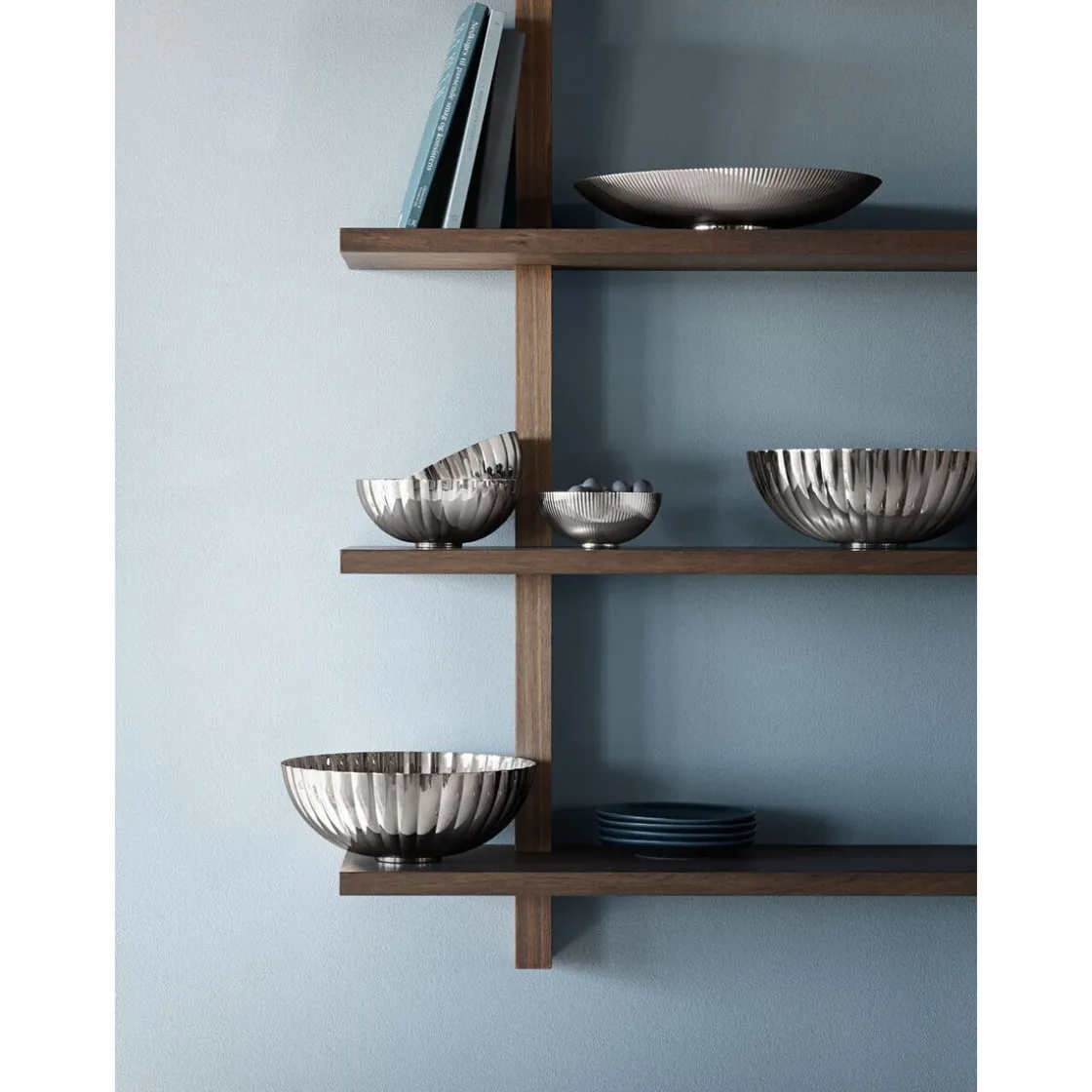 Schalen<Georg Jensen Schale 26 cm Bernadotte edelstahl