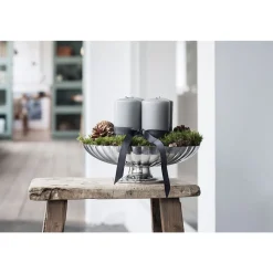 Schalen<Georg Jensen Sockelschale 28 cm Bernadotte edelstahl