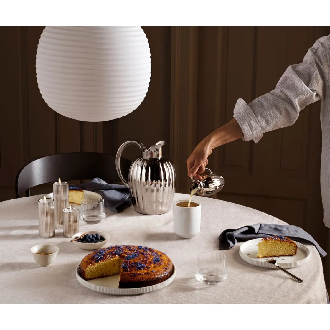 Weihnachten|Bestseller<Georg Jensen Thermoskanne 1,0 l Bernadotte edelstahl