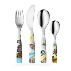 Kinder Gnali & Zani Kinderbesteck 4-tlg Piraten