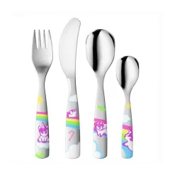 Kinderbesteck<Gnali & Zani Kinderbesteck 4-tlg Kleine Einhörner