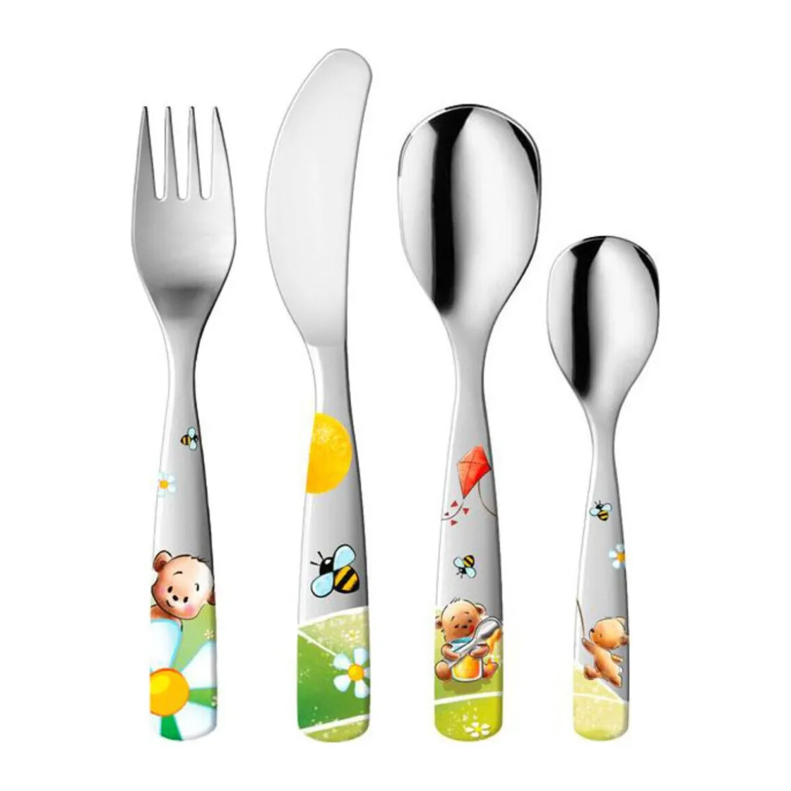 Kinderbesteck<Gnali & Zani Kinderbesteck 4-tlg Bären