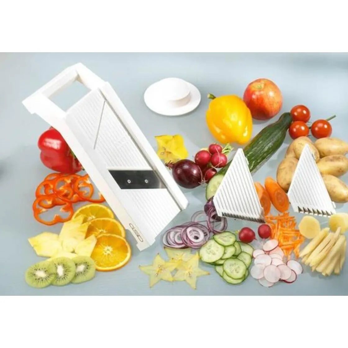 Messer & Co. Entdecken|Kochwelt Entdecken<GSD Universalgemüse- hobel mit 3 Einsätzen