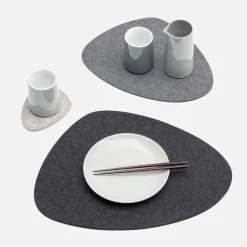 Hey-Sign Tischset 44x38 cm Stone Couple Grey