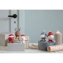 Hoptimist Santa Bumble S 7 cm Soft Red