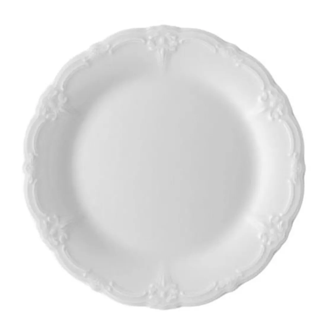 Hutschenreuther Brotteller 17 cm Fahne Baronesse Weiss