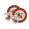 Hutschenreuther Geschirr-Set 4-tlg. Happy Wintertime Red