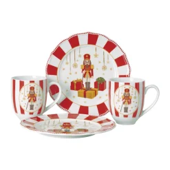 Hutschenreuther Geschirr-Set 4-tlg. Christmas Love Red
