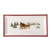Servierplatten|Weihnachten<Hutschenreuther Platte 36x18 cm Happy Wintertime Red