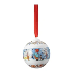 Weihnachten|Weihnachtsdekoration<Hutschenreuther Porzellankugel 6 cm Sammeledition Weihnachten Weihnachtskugel 2022
