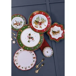 Hutschenreuther Teller flach 27 cm Happy Wintertime Red