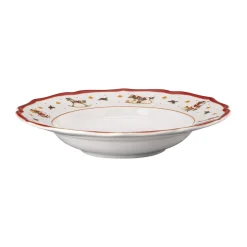 Hutschenreuther Teller tief 24 cm Happy Wintertime Red