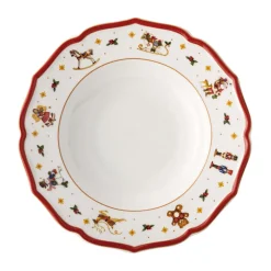 Weihnachten<Hutschenreuther Teller tief 24 cm Happy Wintertime Red