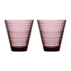Iittala Glas 2er-Set Kastehelmi violett