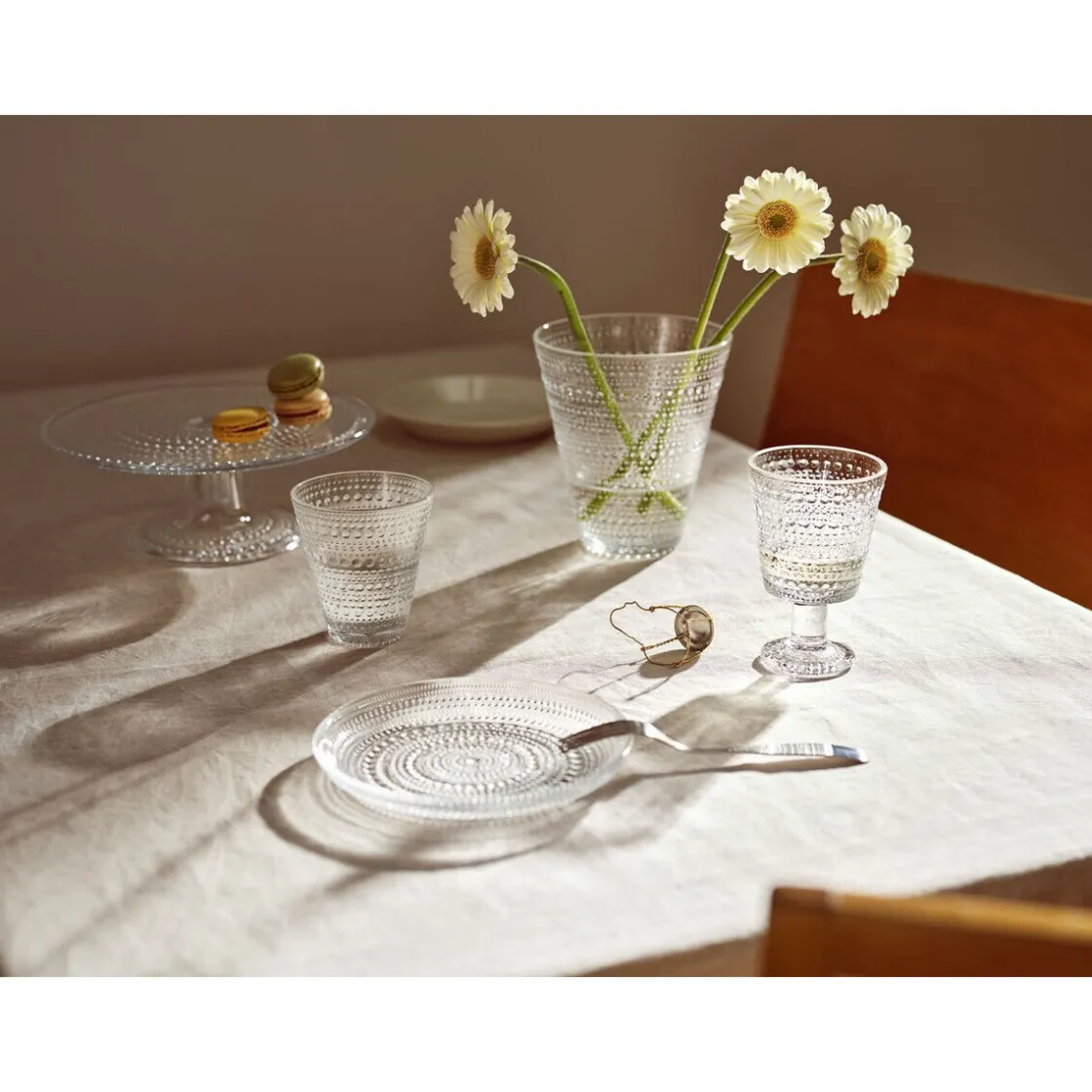 Frühstücksteller<Iittala Teller 24,8 cm Kastehelmi klar