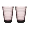 Iittala Trinkglas 2er-Set 0,33 l Aino Aalto Violett
