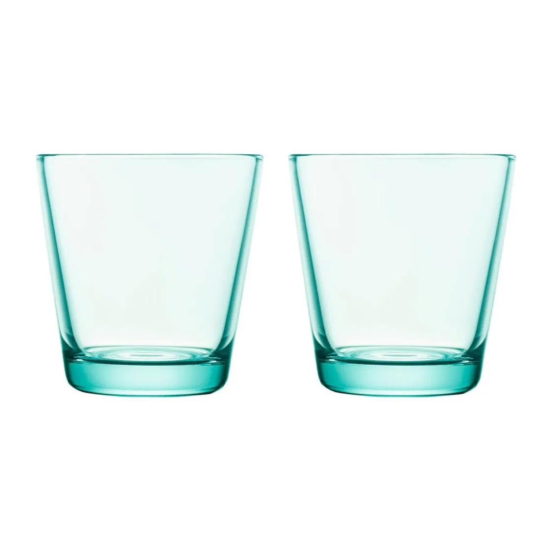 Saftgläser<Iittala Trinkglas 2er-Set 0,21 l Kartio Wassergrün