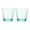 Becher<Iittala Trinkglas 2er-Set 0,21 l Kartio Wassergrün