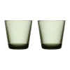 Iittala Trinkglas 2er-Set 0,21 l Kartio Tannengrün