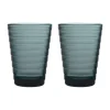 Spargel Zubehör<Iittala Trinkglas 2er-Set 0,33 l Aino Aalto Dark Grey