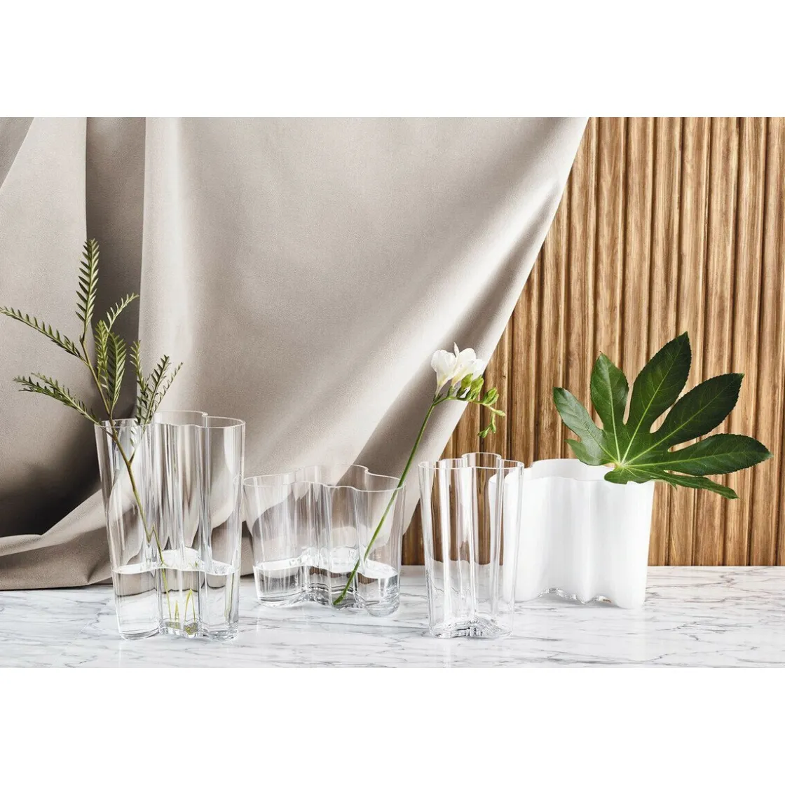 Bestseller|Weihnachten<Iittala Vase 9,5 cm Alvar Aalto opalweiß
