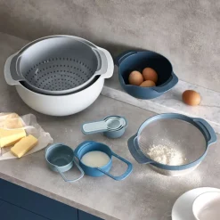 Backzubehör|Kochwelt Entdecken<Joseph Joseph 9 Plus Schüssel-Set 9-tlg. Nest Editions blau
