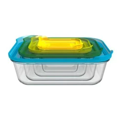Vorratsdosen|Brotdosen<Joseph Joseph Glasset 4tlg. mit Deckel Nest Storage