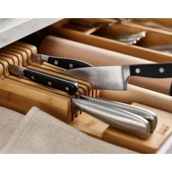 Joseph Joseph Messerordnungshelfer zweistufig Bambus DrawerStore