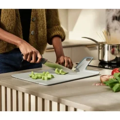 Schneidebretter Aus Kunststoff|Messer & Co. Entdecken<Joseph Joseph Schneidebrett faltbar blassblau Chop2Pot Plus