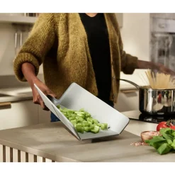 Schneidebretter Aus Kunststoff|Messer & Co. Entdecken<Joseph Joseph Schneidebrett faltbar blassblau Chop2Pot Plus