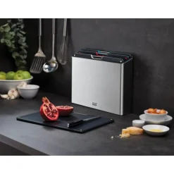 Fermentieren|20 Jahre Tischwelt<Joseph Joseph Schneidebrett-Set 5-tlg. Folio edelstahl