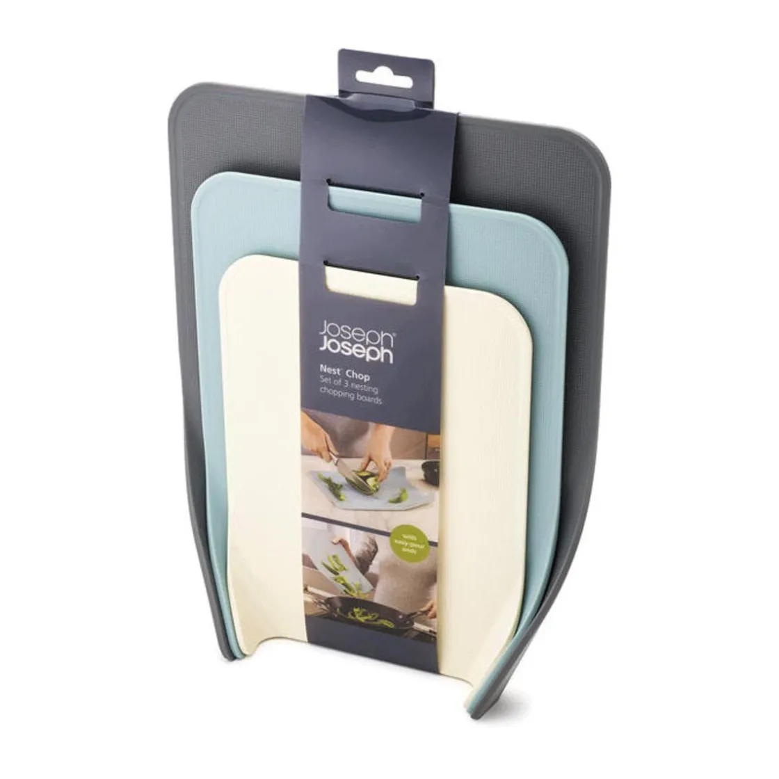 Schneidebretter Aus Kunststoff<Joseph Joseph Schneidebrett-Set 3-tlg. Nest Chop opal