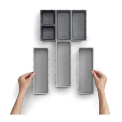 Besteckaufbewahrung<Joseph Joseph Schubladenorganizer 7tlg. grau DrawerStore